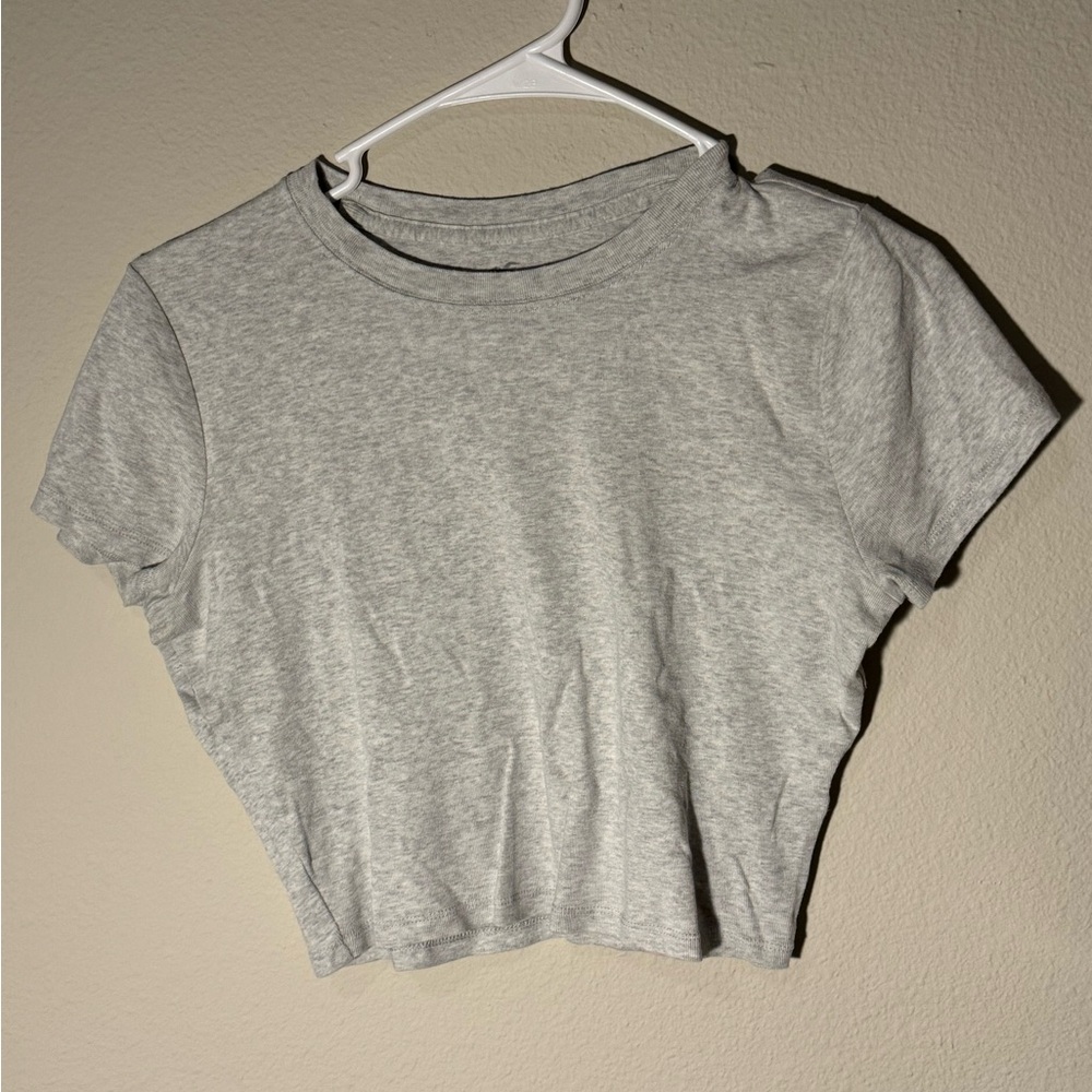 Gray Hollister Crop Top